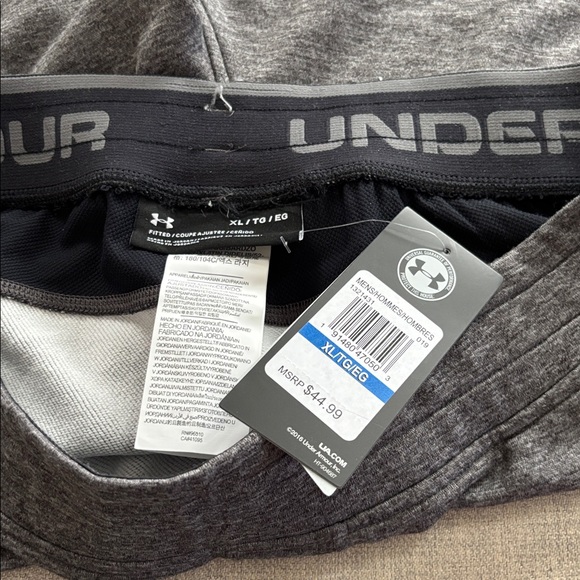 Under Armour Men's Charcoal Athletic Shorts XL - Picture 7 of 7